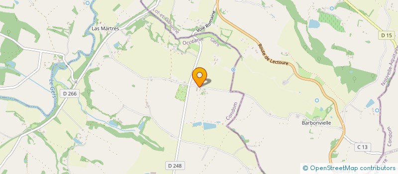 localisation de l'entreprise GFA DE CAZENEUVE  SEMPESSERRE