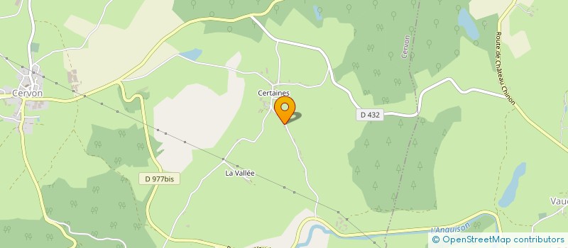 localisation de l'entreprise GFA DE CERTAINES à CERVON