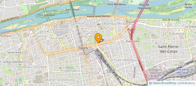 localisation de l'entreprise GFA DE CHABRAN  TOURS