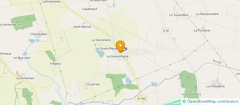 localisation de l'entreprise GFA DE CHAMBALLAN à ROUGE