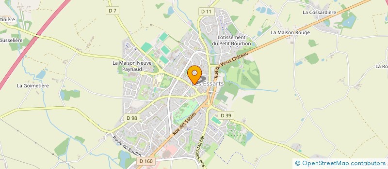 localisation de l'entreprise GFA DE CHAMBORD  ESSARTS-EN-BOCAGE