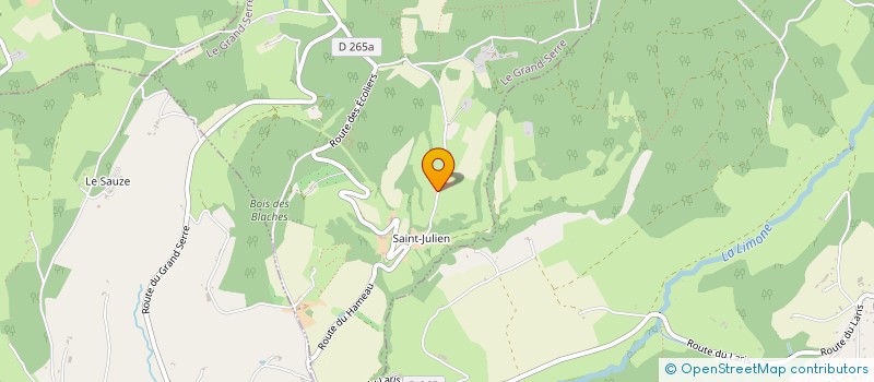 localisation de l'entreprise GFA DE CHAMPAGNIER  LE GRAND-SERRE