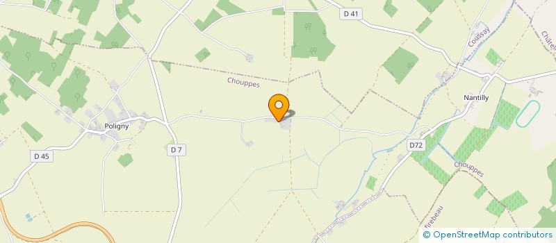 localisation de l'entreprise GFA DE CHAMPVROLLES  CHOUPPES