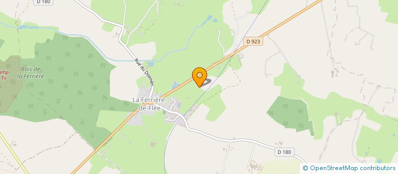 localisation de l'entreprise GFA DE CHANTELOUP à SEGRE-EN-ANJOU BLEU