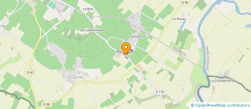 localisation de l'entreprise GFA DE CHANTEMERLE  LE PUY-NOTRE-DAME