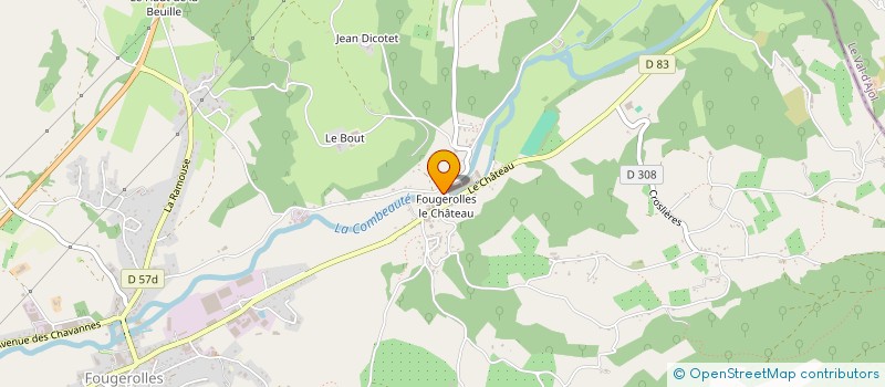 localisation de l'entreprise GFA DE CHAPENDU  FOUGEROLLES-SAINT-VALBERT