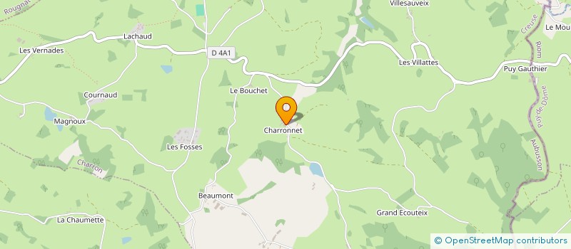 localisation de l'entreprise GFA DE CHARRONNET à CHARRON