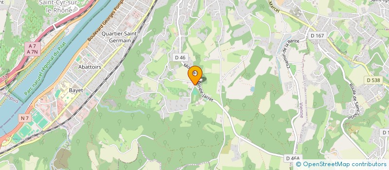 localisation de l'entreprise GFA DE CHARVANAY MERODE  VIENNE