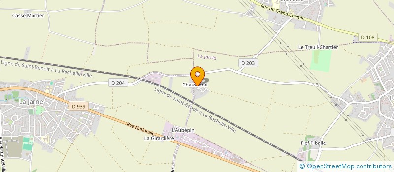 localisation de l'entreprise GFA DE CHASSAGNE  LA JARRIE