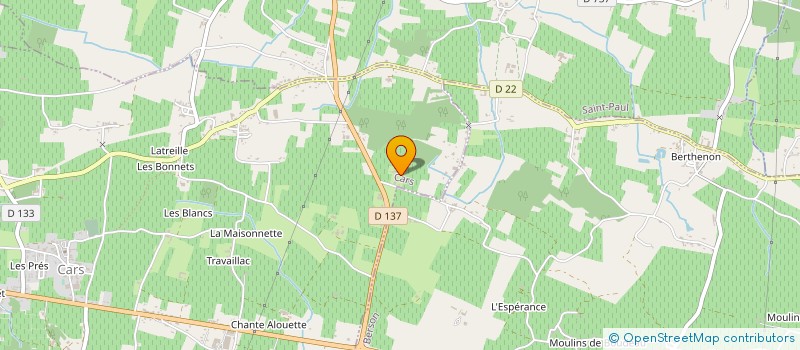 localisation de l'entreprise GFA DE CHATEAU CANTINOT  CARS