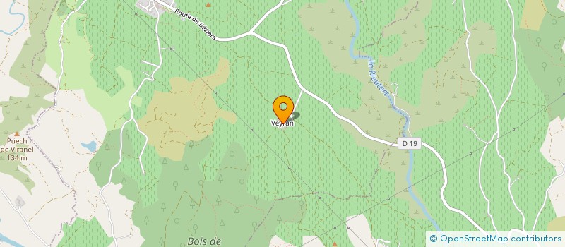 localisation de l'entreprise GFA DE CHATEAU DE VEYRAN  CAUSSES-ET-VEYRAN