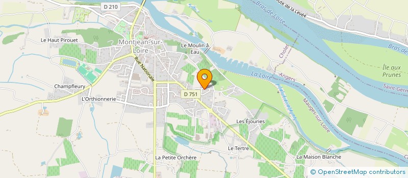 localisation de l'entreprise GFA DE CHATEAUPANNE  MAUGES-SUR-LOIRE