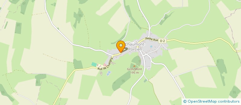 localisation de l'entreprise GFA DE CHAUMONT BRAY  CHAUMONT-PORCIEN