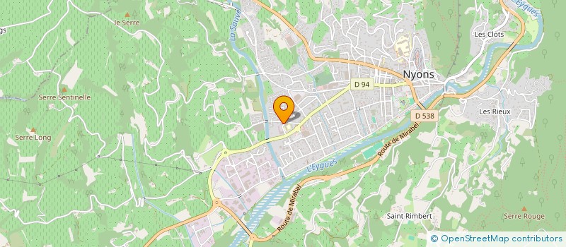 localisation de l'entreprise GFA DE CHAUSAN  NYONS