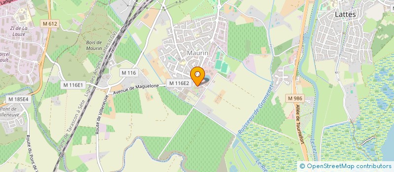 localisation de l'entreprise GFA DE CHAUVIN à LATTES