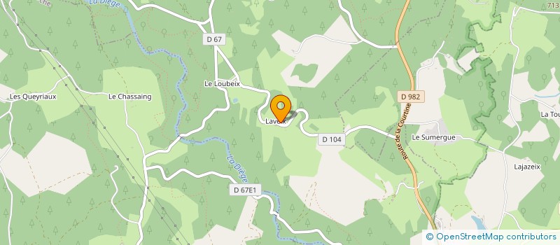 localisation de l'entreprise GFA DE CHAVEROCHE-LAVEIX  SAINT-PARDOUX-LE-VIEUX