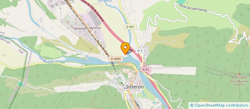 localisation de l'entreprise GFA DE CHENERILLES  SISTERON