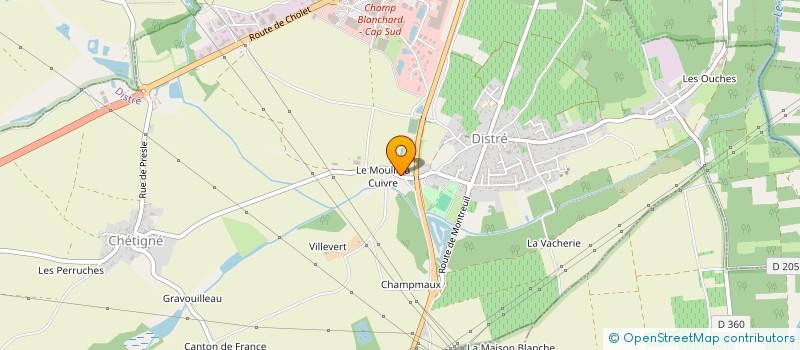 localisation de l'entreprise GFA DE CHETIGNE  DISTRE