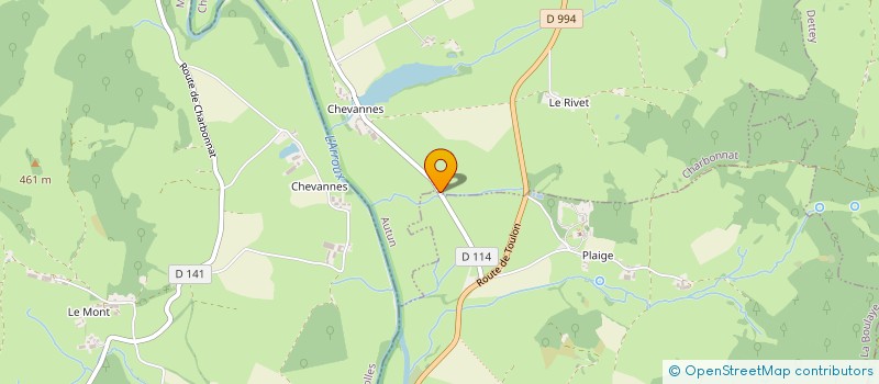 localisation de l'entreprise GFA DE CHEVANNES  CHARBONNAT