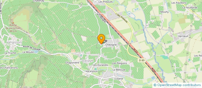 localisation de l'entreprise GFA DE CHEVIGNE à PRISSE