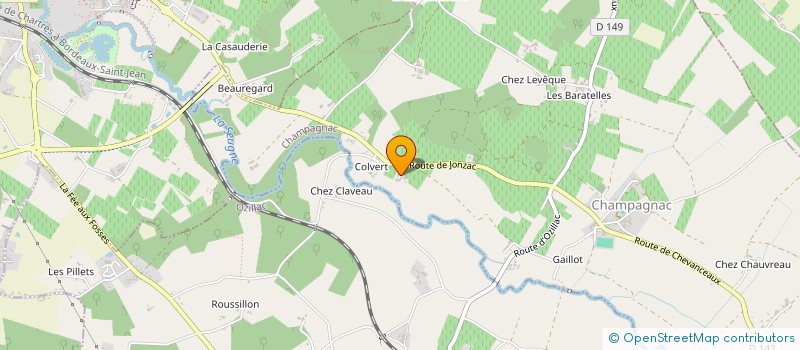 localisation de l'entreprise GFA DE CHEZ MARCHAIS à CHAMPAGNAC
