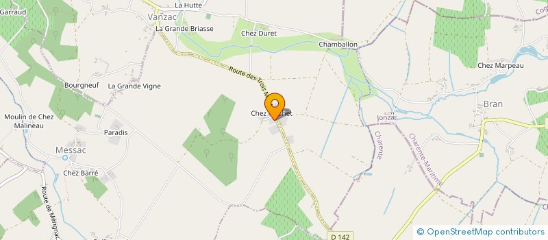 localisation de l'entreprise GFA DE CHEZ NOUHET  MESSAC