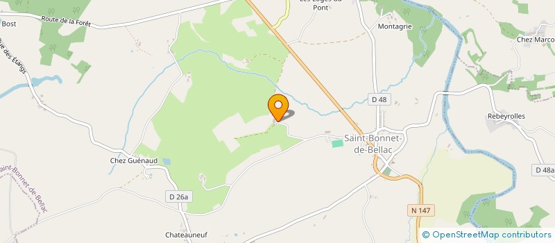localisation de l'entreprise GFA DE CHEZ RENAUD à SAINT-BONNET-DE-BELLAC