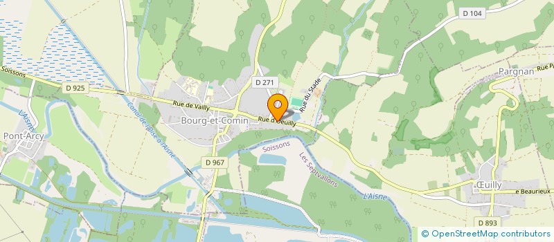 localisation de l'entreprise GFA DE CHIVY BEAULNE  BOURG-ET-COMIN