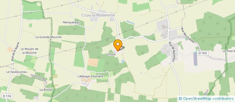 localisation de l'entreprise GFA DE CHOZE  CIZAY-LA-MADELEINE