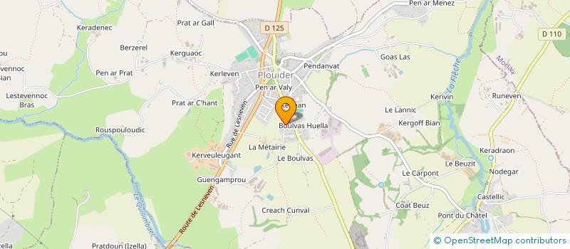 localisation de l'entreprise GFA DE COATIBARS  PLOUIDER