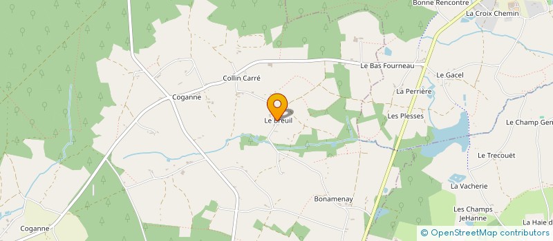 localisation de l'entreprise GFA DE COGANNE  PAIMPONT