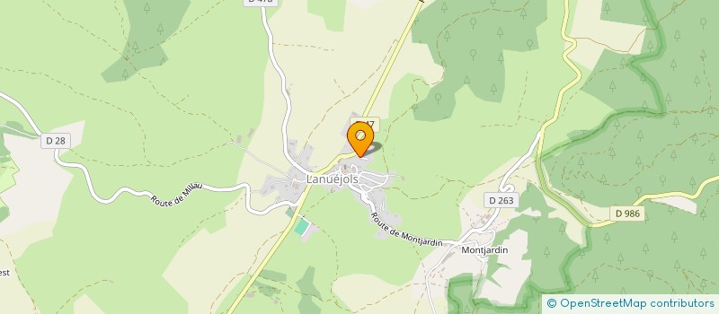 localisation de l'entreprise GFA DE COMBARY  LANUEJOLS