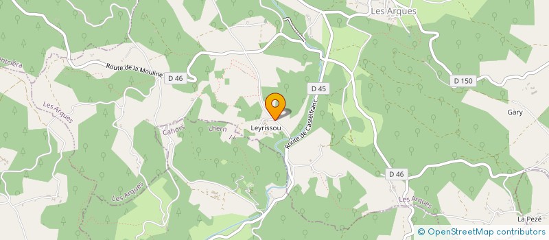 localisation de l'entreprise GFA DE COMBE NOIRE  LES ARQUES