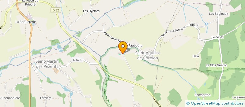 localisation de l'entreprise GFA DE CORBION à SOLIGNY-LA-TRAPPE
