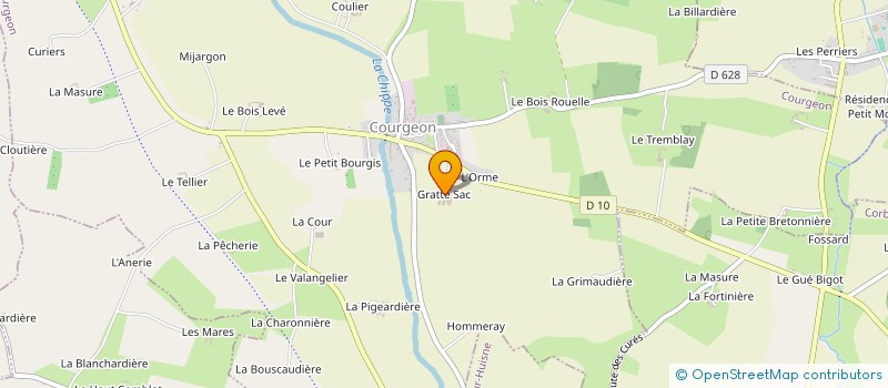 localisation de l'entreprise GFA DE CORBON à COURGEON