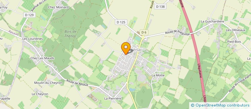 localisation de l'entreprise GFA DE CORINTHE 2  THENAC