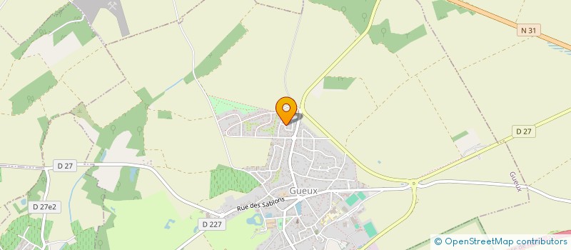 localisation de l'entreprise GFA DE CORMERON  GUEUX