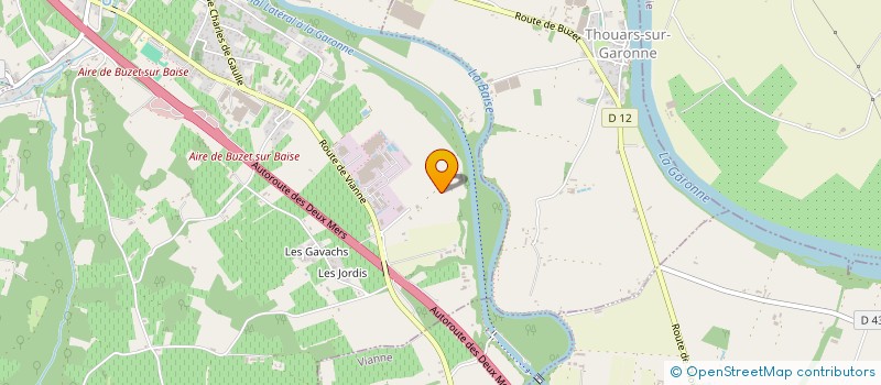 localisation de l'entreprise GFA DE CORNEBOEUF  BUZET-SUR-BAISE