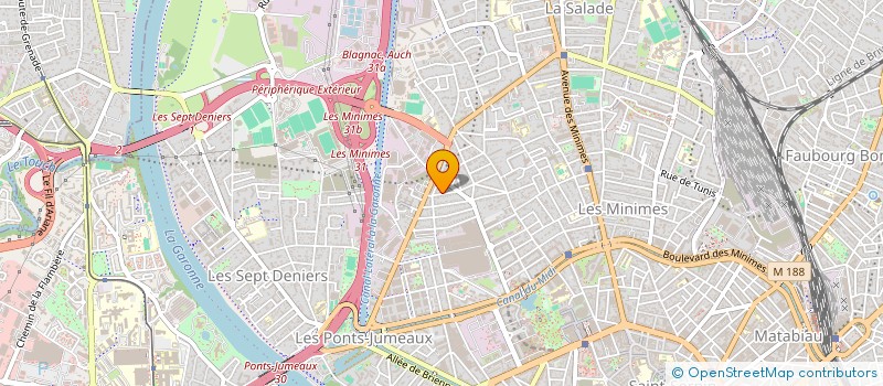 localisation de l'entreprise GFA DE COSSIGNOL à TOULOUSE