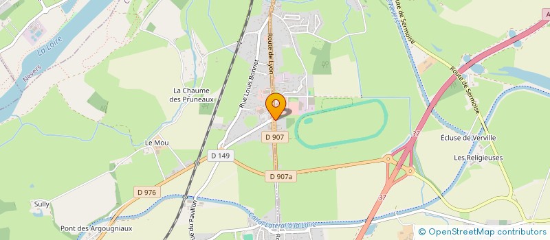 localisation de l'entreprise GFA DE COUGNY  SERMOISE-SUR-LOIRE