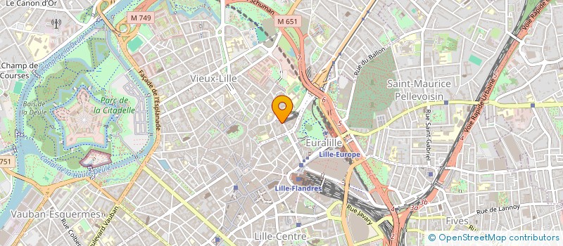 localisation de l'entreprise GFA DE COUPEVOIE à LILLE
