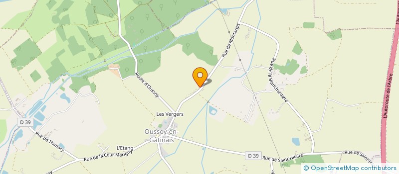 localisation de l'entreprise GFA DE COURGENOU à OUSSOY-EN-GATINAIS