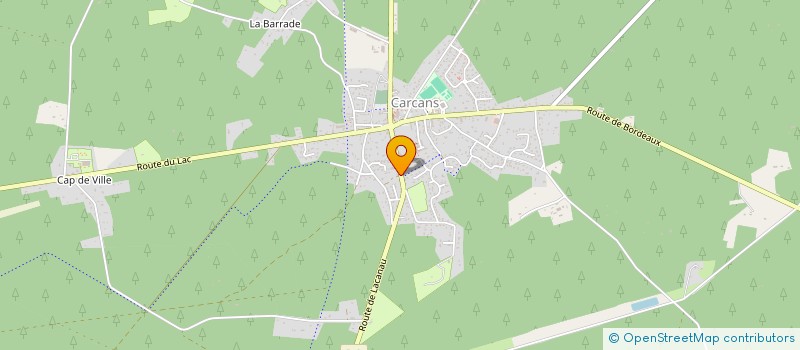 localisation de l'entreprise GFA DE COUTIN  CARCANS