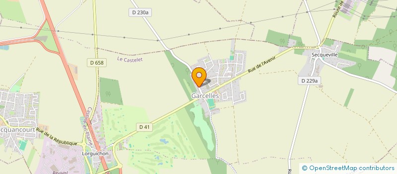 localisation de l'entreprise GFA DE CRAMESNIL  LE CASTELET