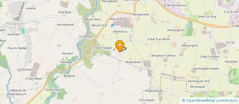 localisation de l'entreprise GFA DE CREACH MEZEC  SAINT-POL-DE-LEON