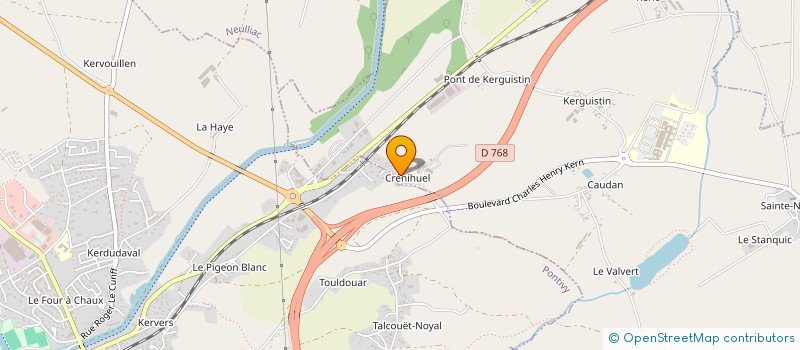 localisation de l'entreprise GFA DE CRENIHUEL  NOYAL-PONTIVY