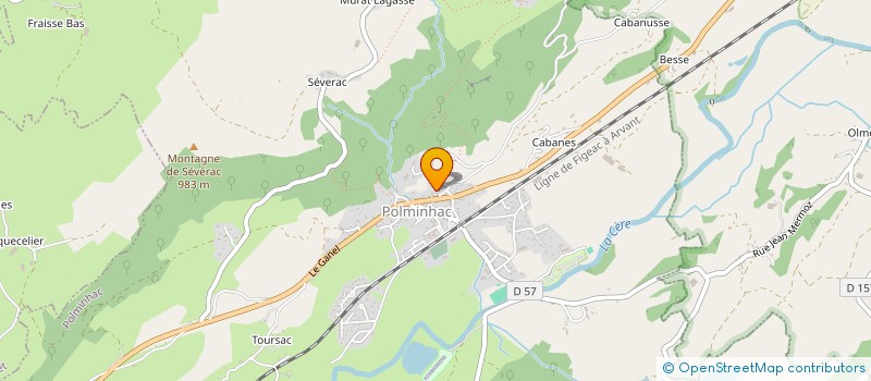 localisation de l'entreprise GFA DE CROS à POLMINHAC