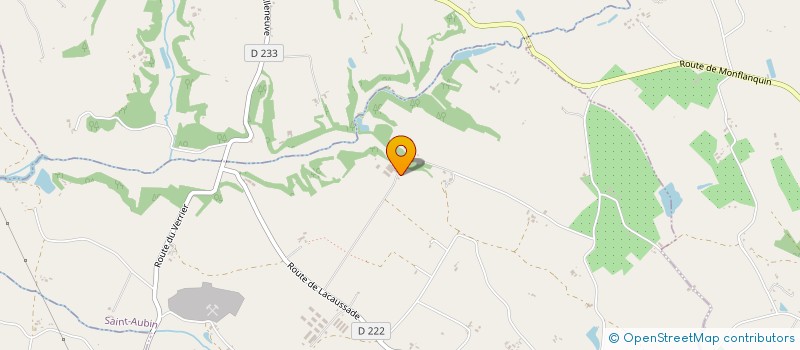 localisation de l'entreprise GFA DE CROZEFOND  SAINT-AUBIN