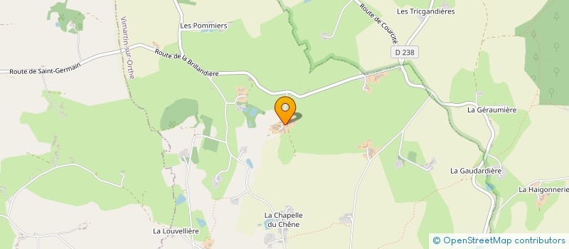 localisation de l'entreprise GFA DE CRYSTAL  VIMARTIN-SUR-ORTHE