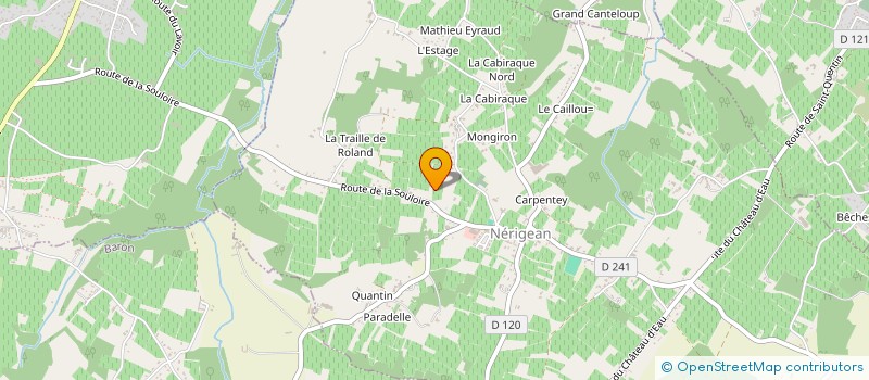 localisation de l'entreprise GFA DE DAMANIEU  NERIGEAN